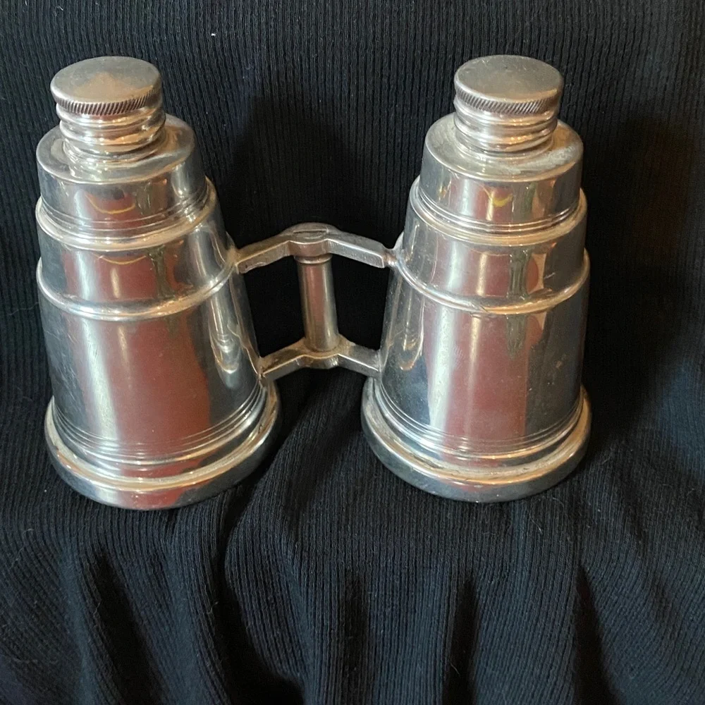 Vintage Miniature Binoculars Double Flask